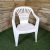 Chaise PROGARDEN 9693620 : azard chaise blanche en plastique, empilable, pour jardin, bar, pizzeria, interieur et exterieur