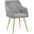 Chaise TecTake 800709 : 402981, chaise fauteuil de salle a manger de bureau de salon rembourre confort design scandinave 55 cm x 54 cm x 82, 5 cm gris